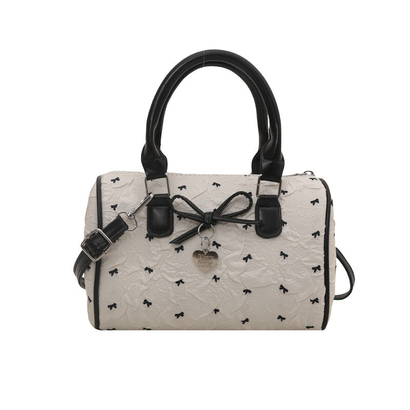 Bow-Embellished Handbag