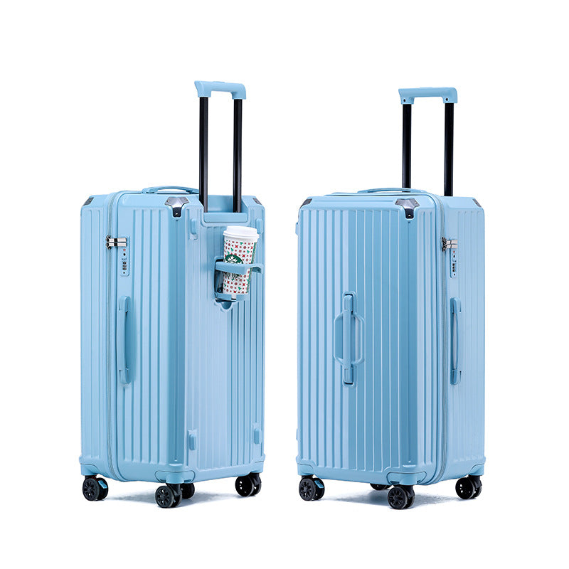 Unisex Multi-Functional Hard Shell Luggage with Beverage Holder Stornfield