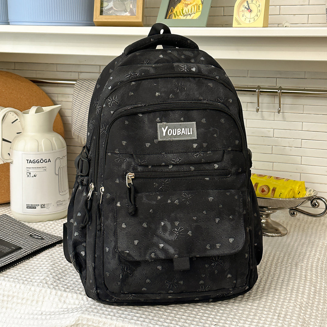 Charming Floral Print Backpack Stornfield