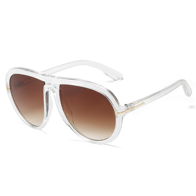 Oversized Fashionable Transparent Pink Sunglasses Stornfield