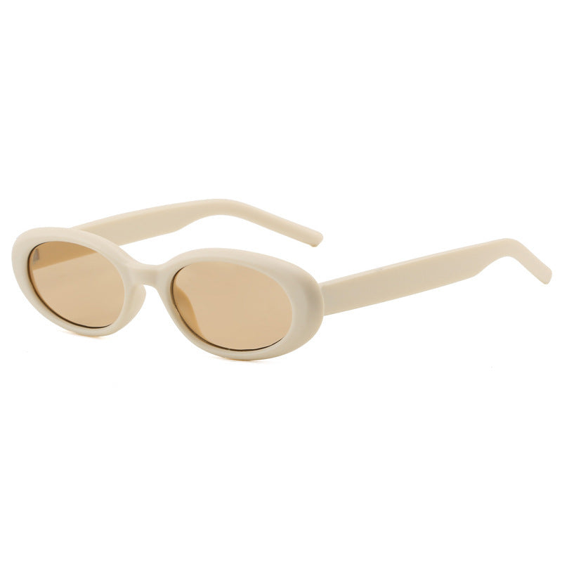 Women's oval sunglasses with transparent effect and UV protection Stornfield