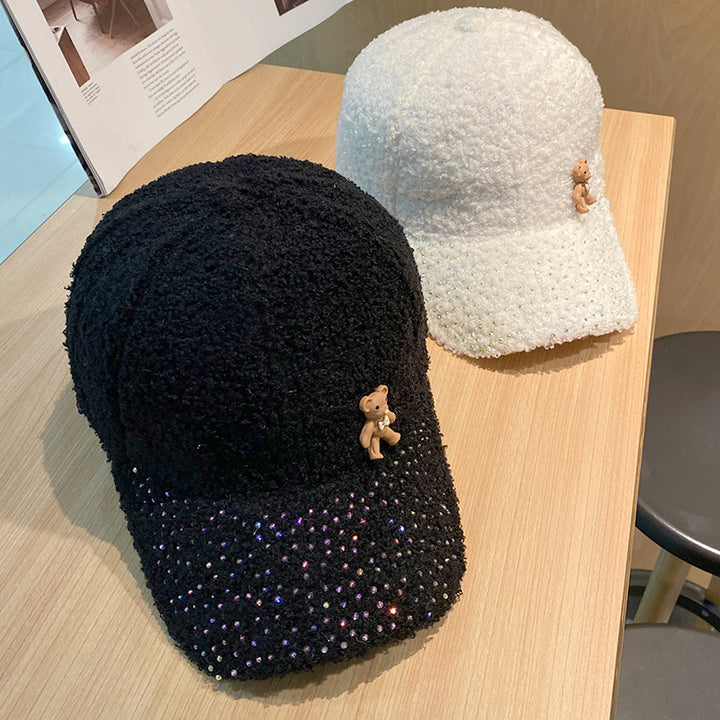 Women's Shimmering Fuzzy Baseball Cap Stornfield