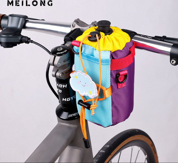 cute insulated kids water bottle carrier pouch with multiple adjustable hook-and-loop straps and mesh pocket Stornfield