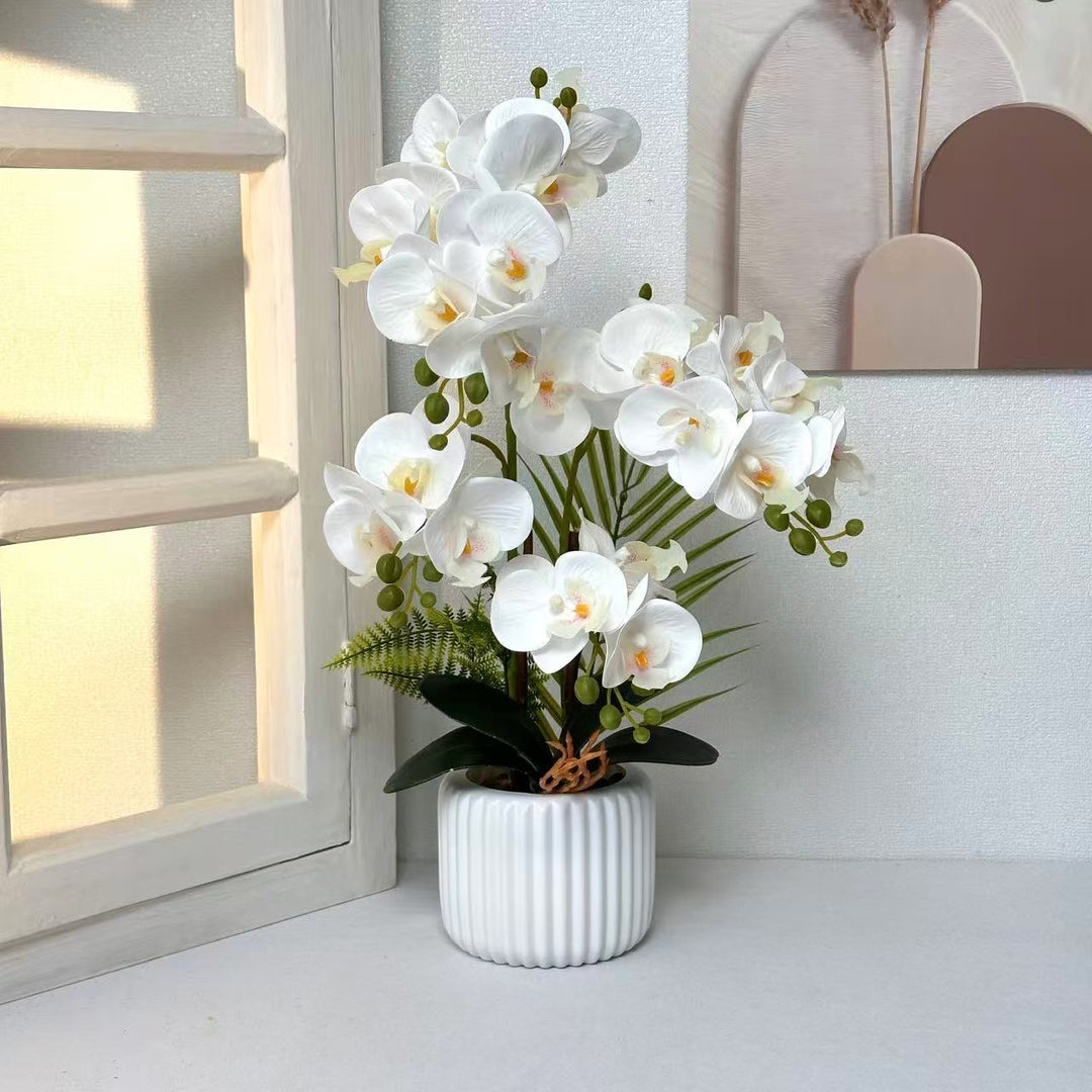 Artificial Orchid Arrangement for Decorative Home Display