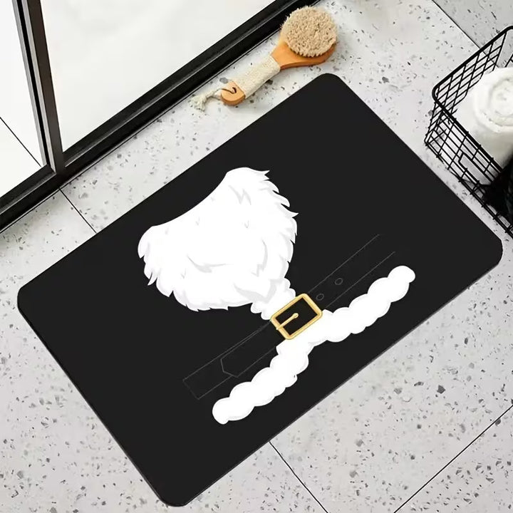 Fun Holiday Santa-Themed Door Mat