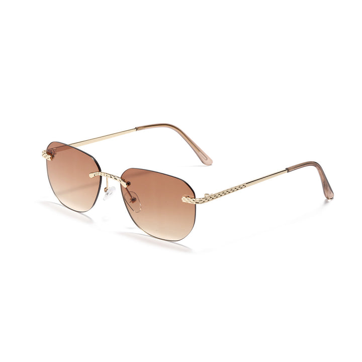 Women's Casual Oversized Sunglasses with Elegant Metal Frame Stornfield