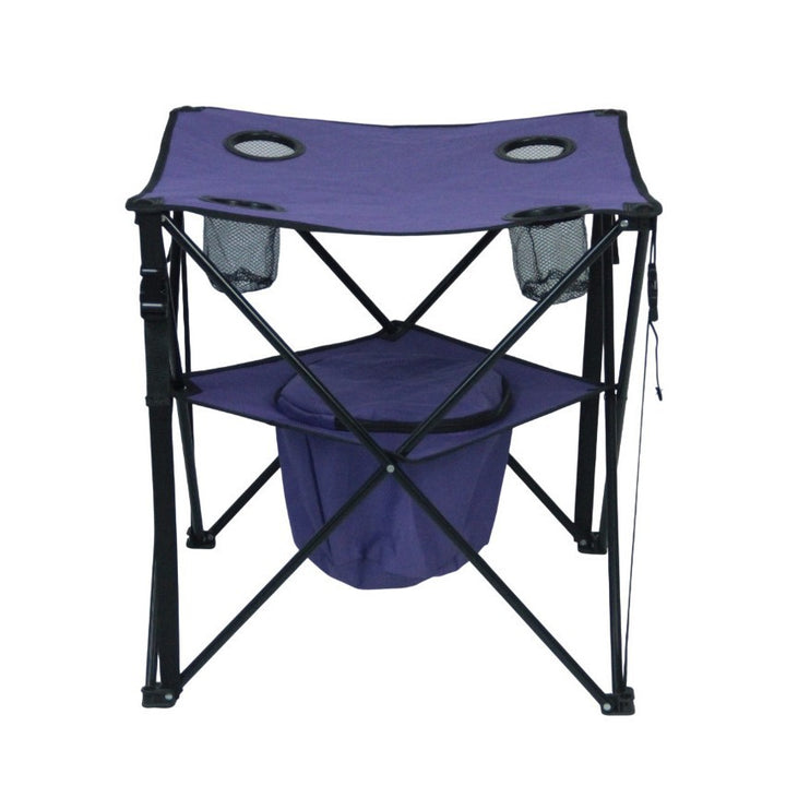 Camping table with integrated cup holders Stornfield