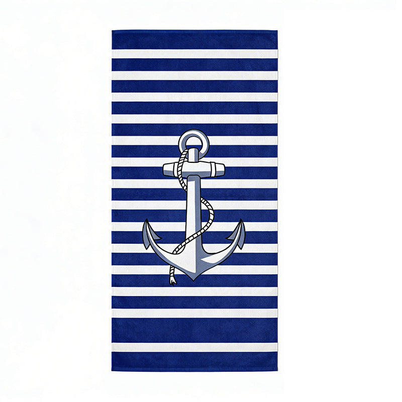 Beach towel with tropical flamingo pattern Stornfield