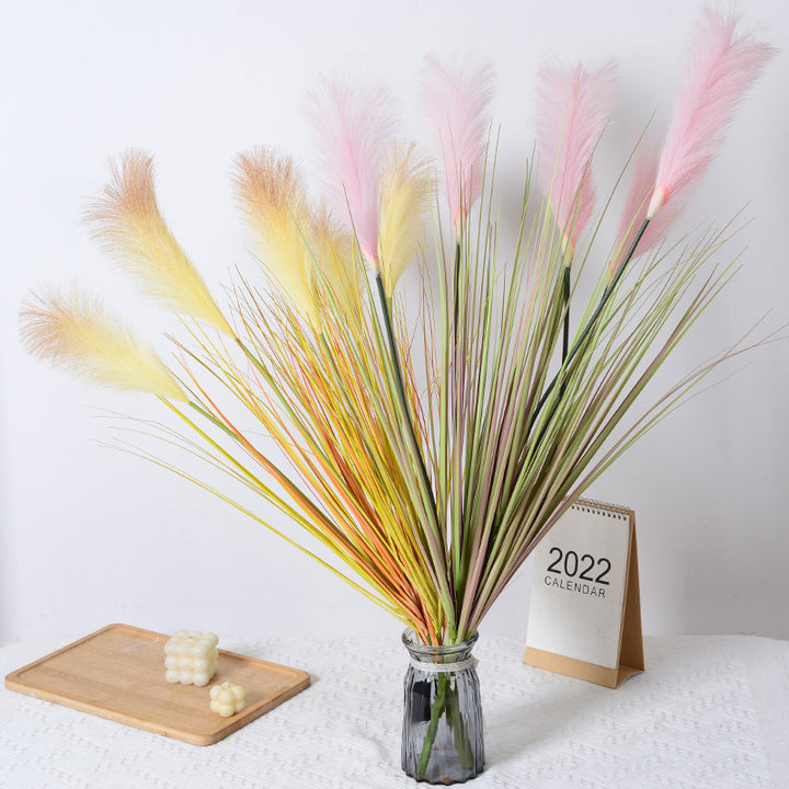 Decorative Faux Pampas Grass Arrangement