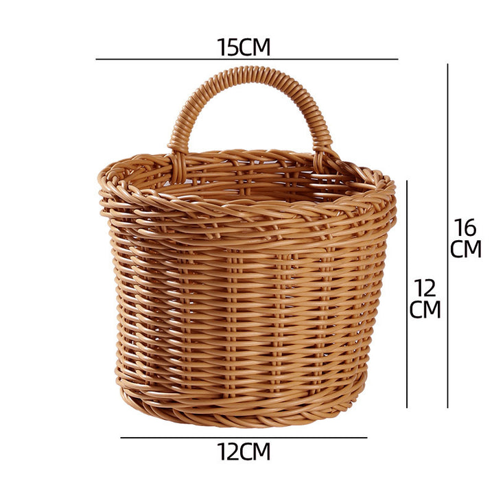 Unisex Braided Storage Basket with Sturdy Handle Stornfield