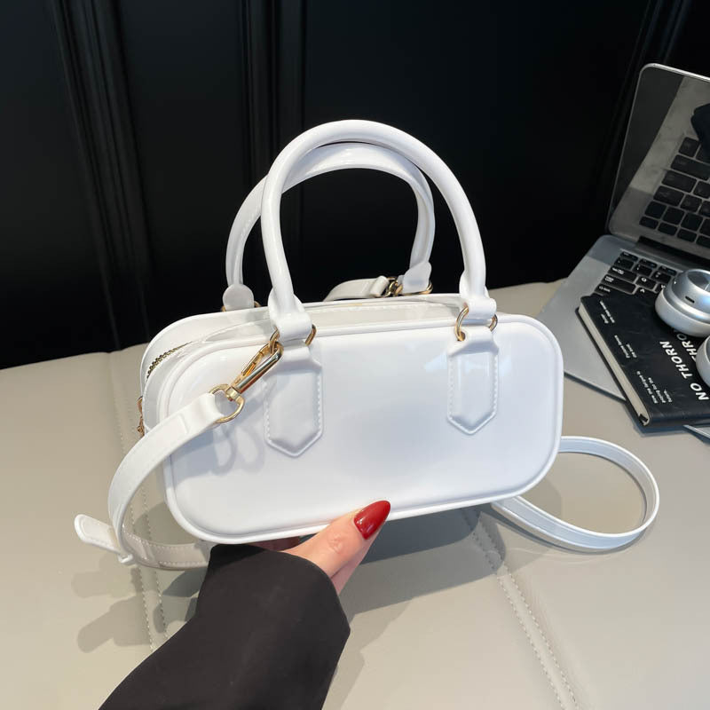Glossy Patent Leather Handbag