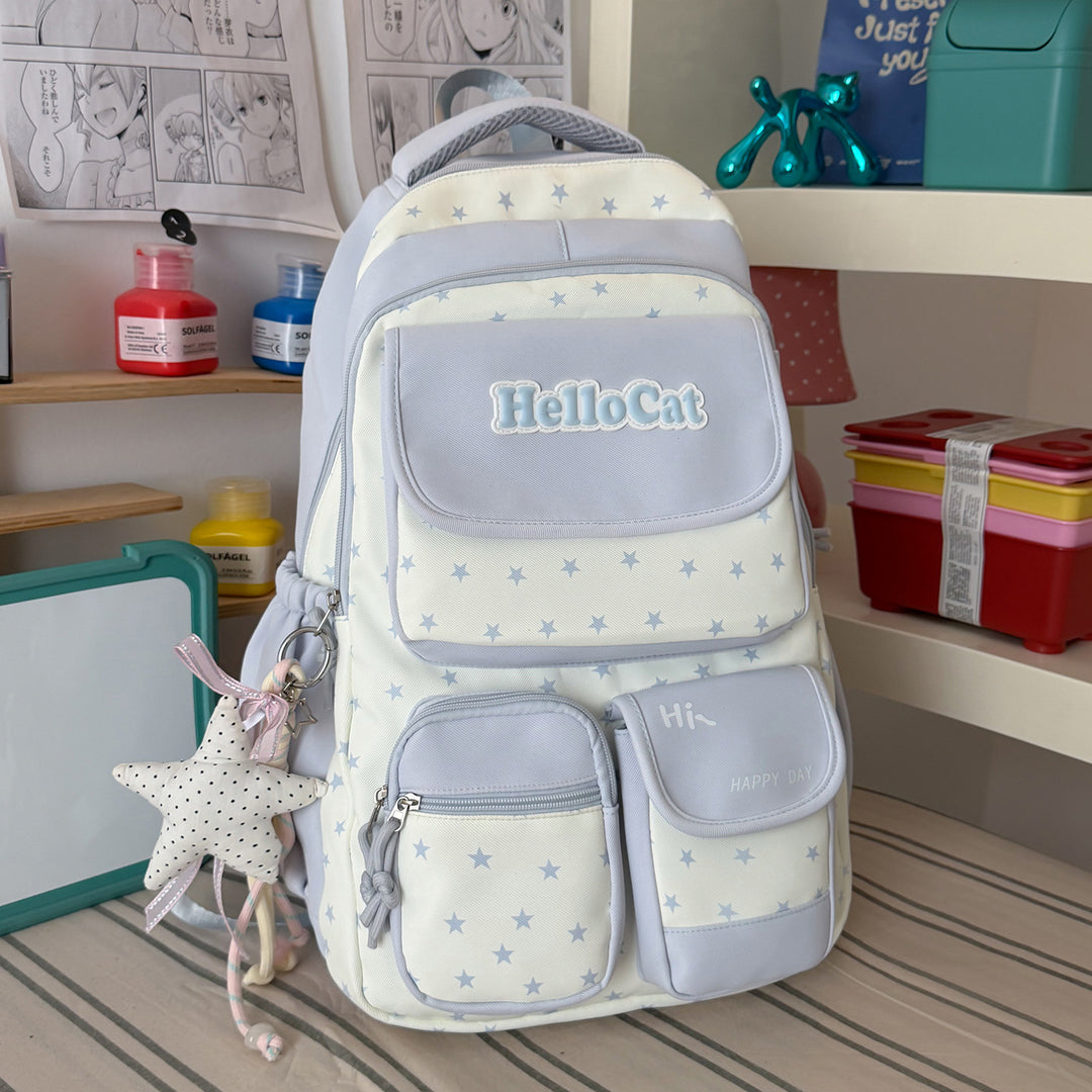 Stylish Star-Embellished Backpack Stornfield 1791205930