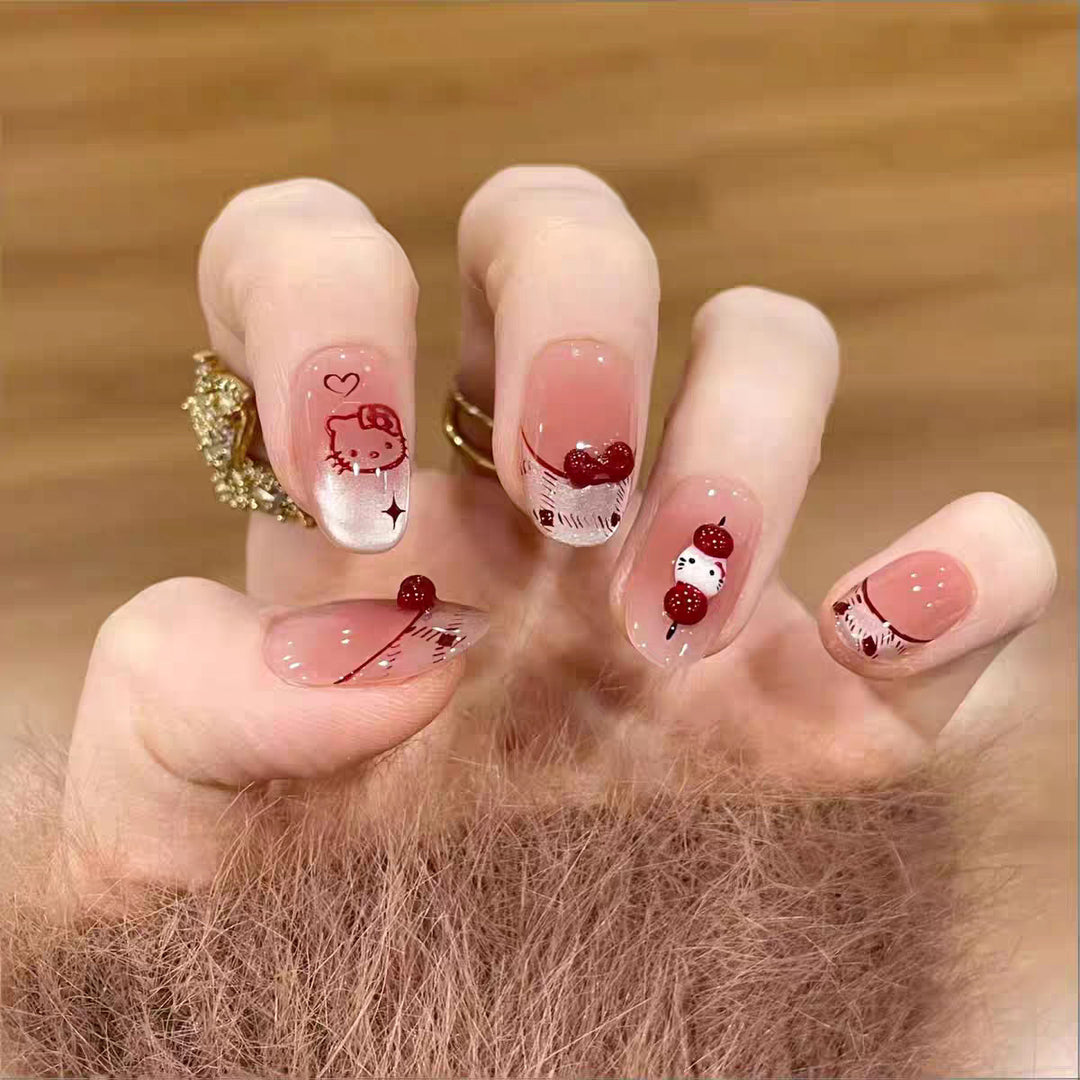 Premium Glittering Press-On Nail Extensions Stornfield