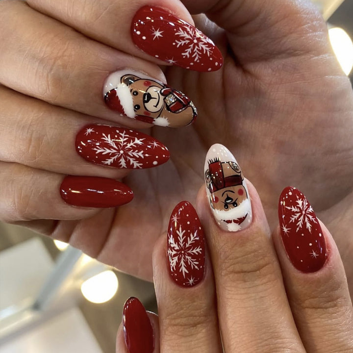 Artistic Holiday-Themed Nail Art Extensions Stornfield