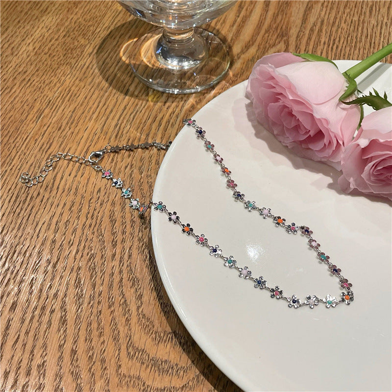 Floral Charm Choker Necklace Stornfield