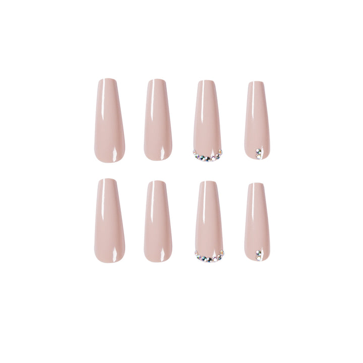 Elegant fake nails with glitter accents Stornfield