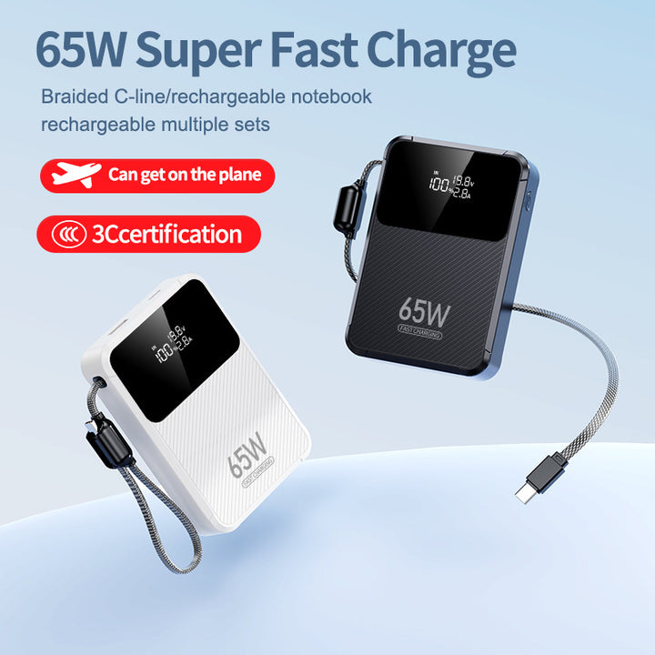Portable power bank with intelligent fast charging function and digital display Stornfield