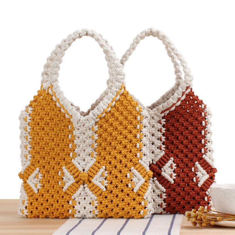 Handmade macrame bag with stylish design Stornfield