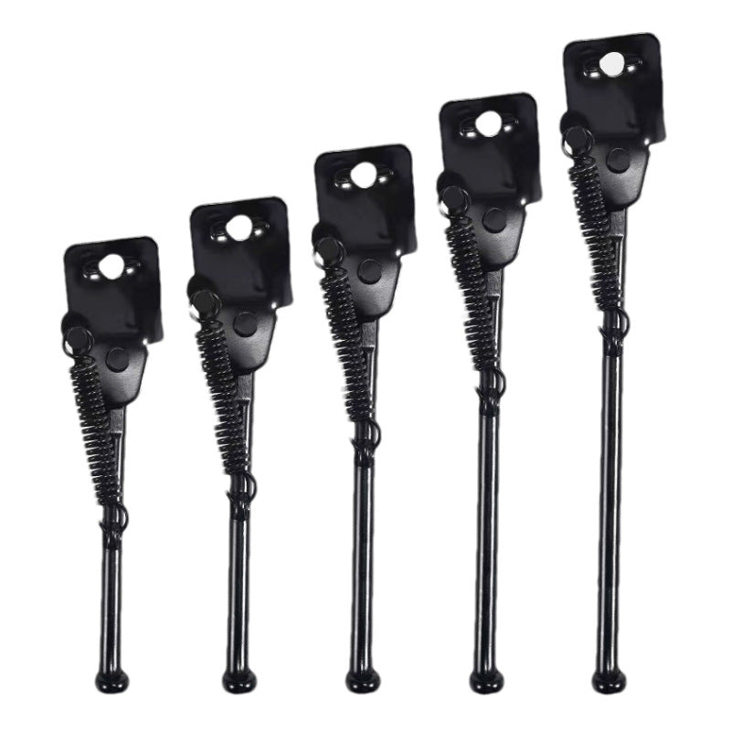 adjustable sixteen inch spring-loaded single-leg bicycle kickstand with sturdy mounting bracket Stornfield