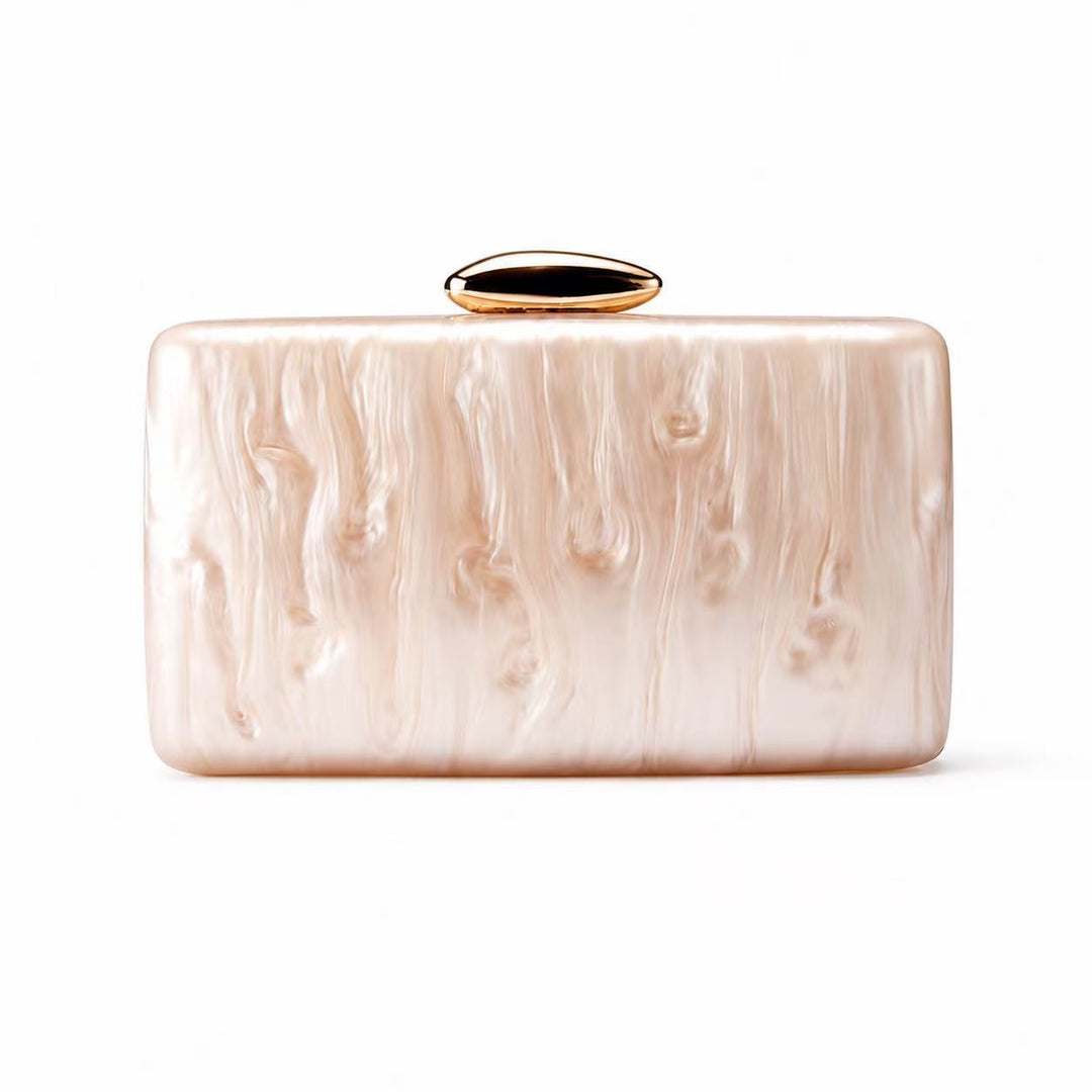 Elegant Textured Box Clutch