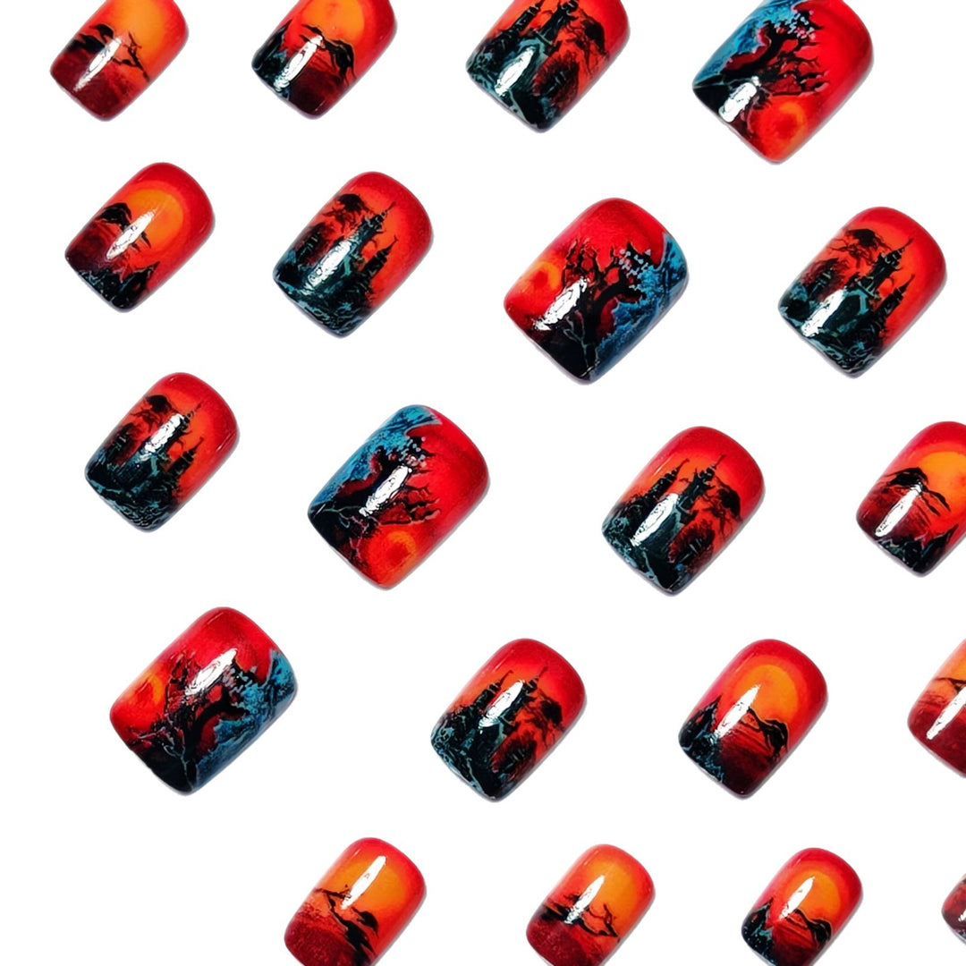 Creative Halloween Design Artificial Nails Stornfield
