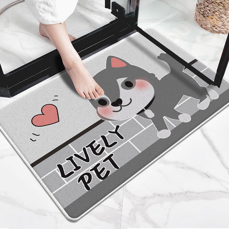 Cute Cartoon Dog-Themed Doormat Stornfield