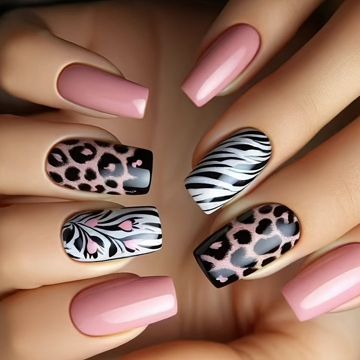 Floral Art Acrylic Nail Set Stornfield