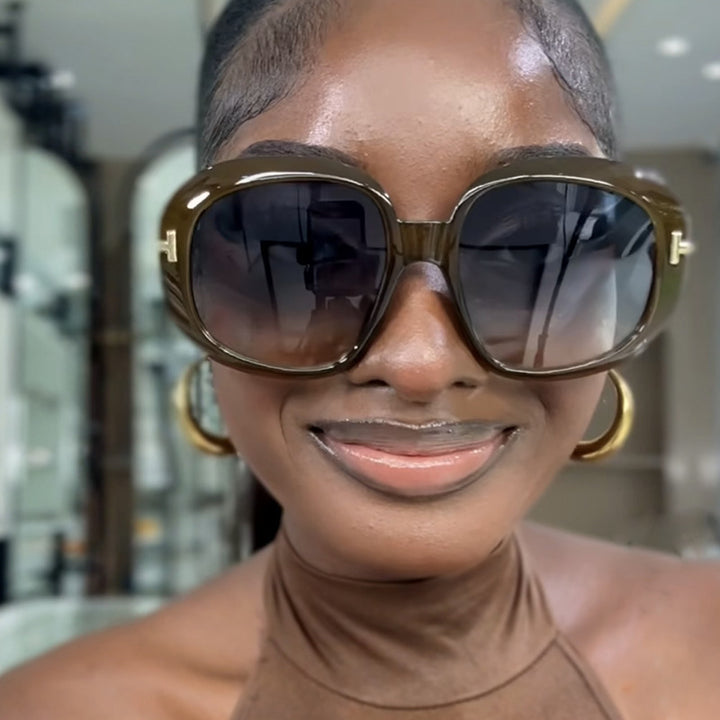 Women's oversized sunglasses with elegant frame structure and UV protection Stornfield