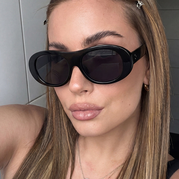 Women's fashionable oversized sunglasses with elegant tortoiseshell pattern Stornfield