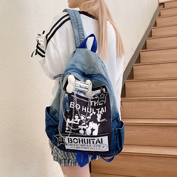 Casual Graphic Print School Backpack Stornfield