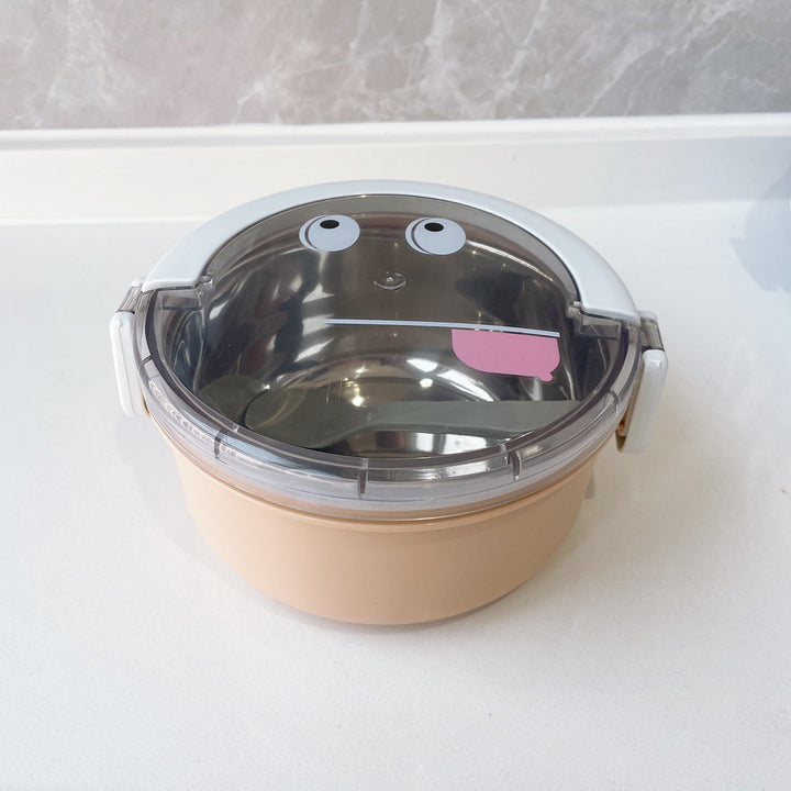 Playful Cartoon Face Food Storage