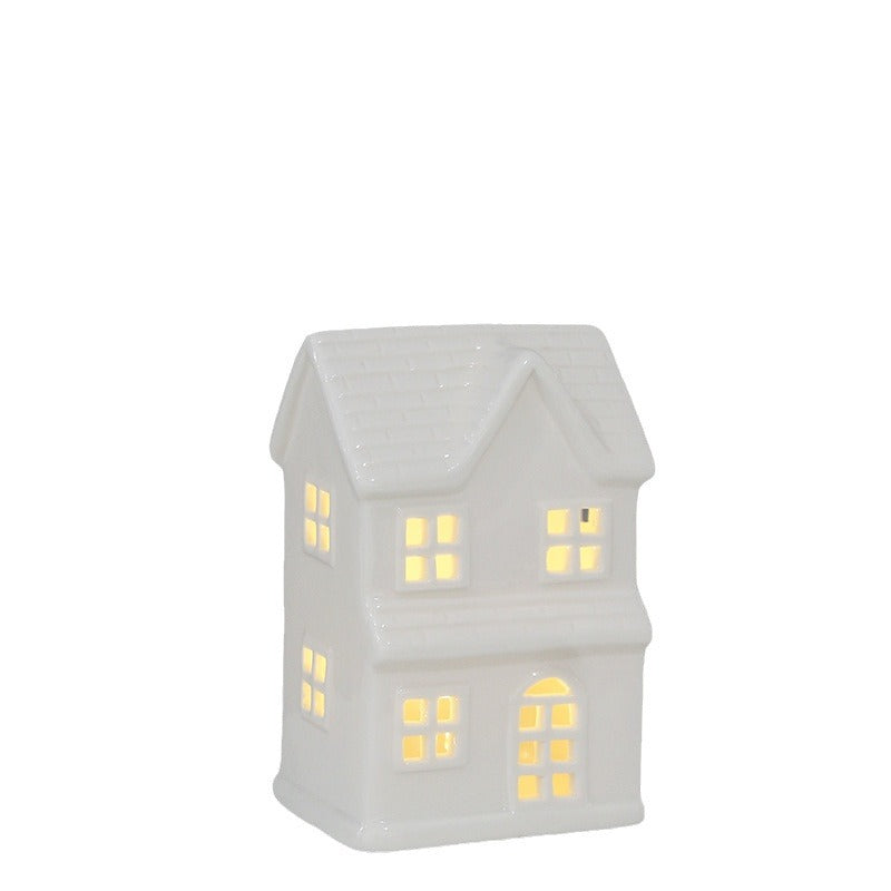 Ceramic House-Shaped Tea Light Holder Stornfeild