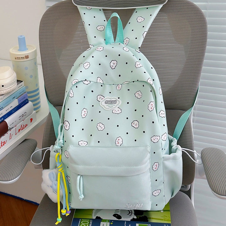 Fun Cloud-Patterned Casual Backpack Stornfield