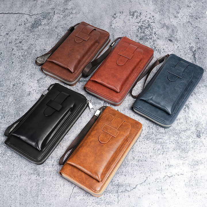 Zippered Leather Travel Wallet with RFID Protection Stornfield