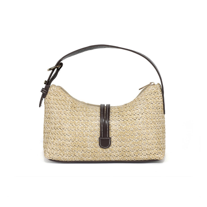 Textured Woven Shoulder Bag
