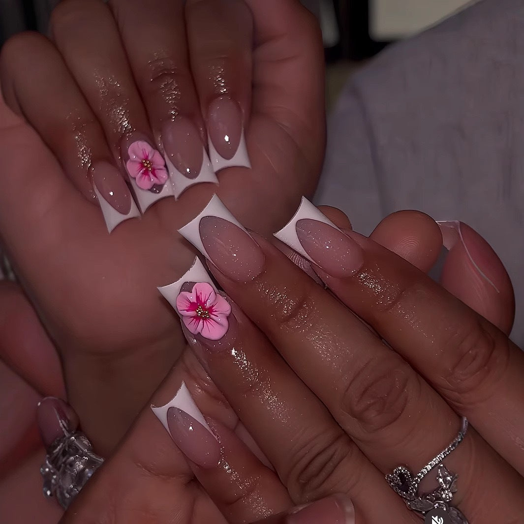 Floral Acrylic Nail Art Set Stornfield