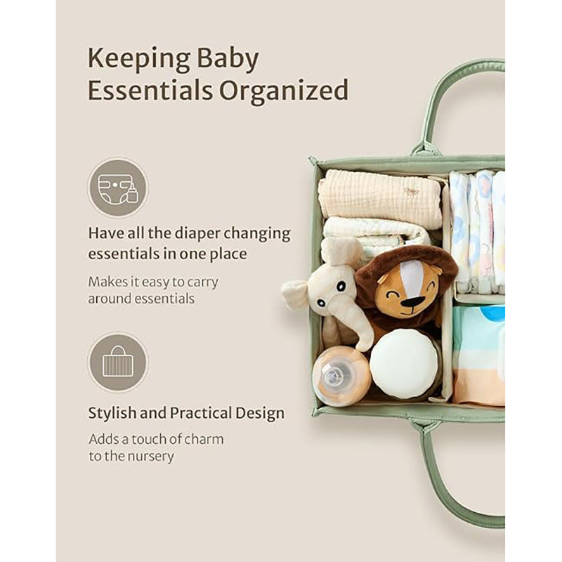 Versatile storage basket with compartments and charming animal motif Stornfield