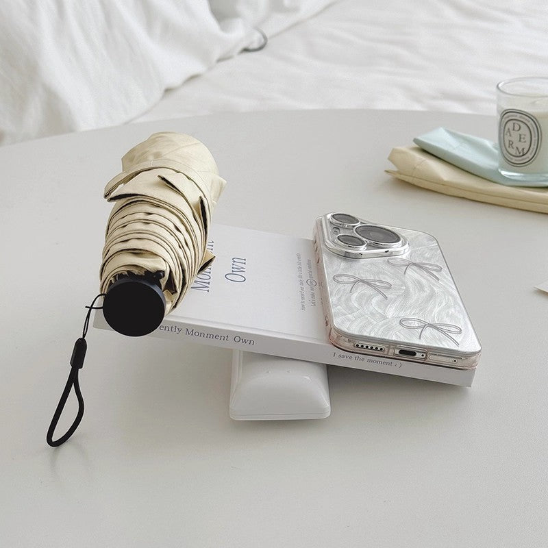Women portable folding umbrella with wind-resistant mechanism Stornfield