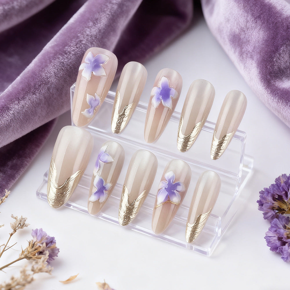 Floral Design Press-On Nails Stornfield