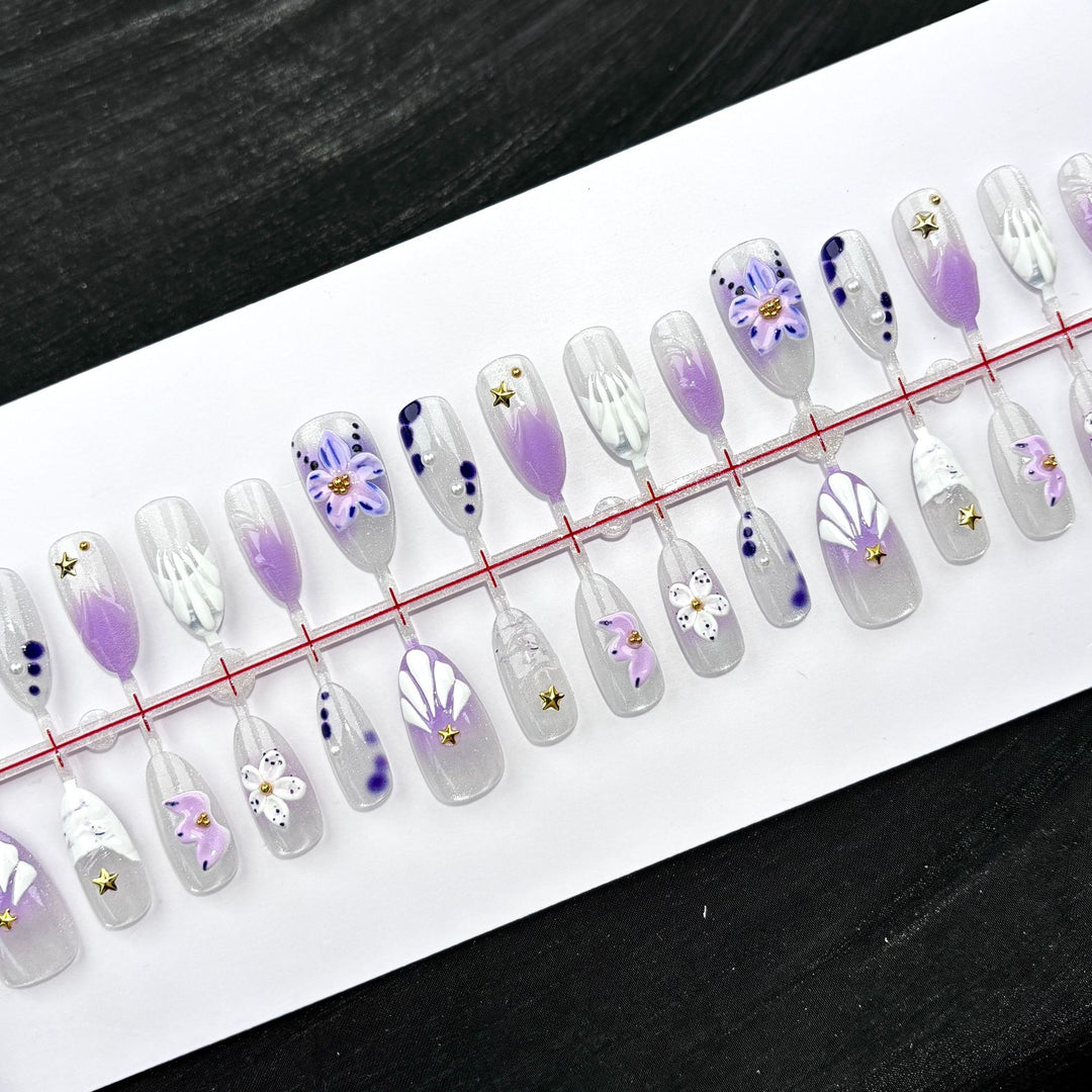 Elegant Artistic Press-On Nail Collection
