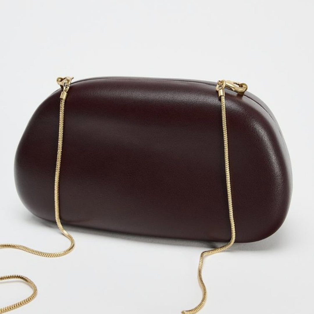 Statement Clutch with Sculptural Handle Stornfield