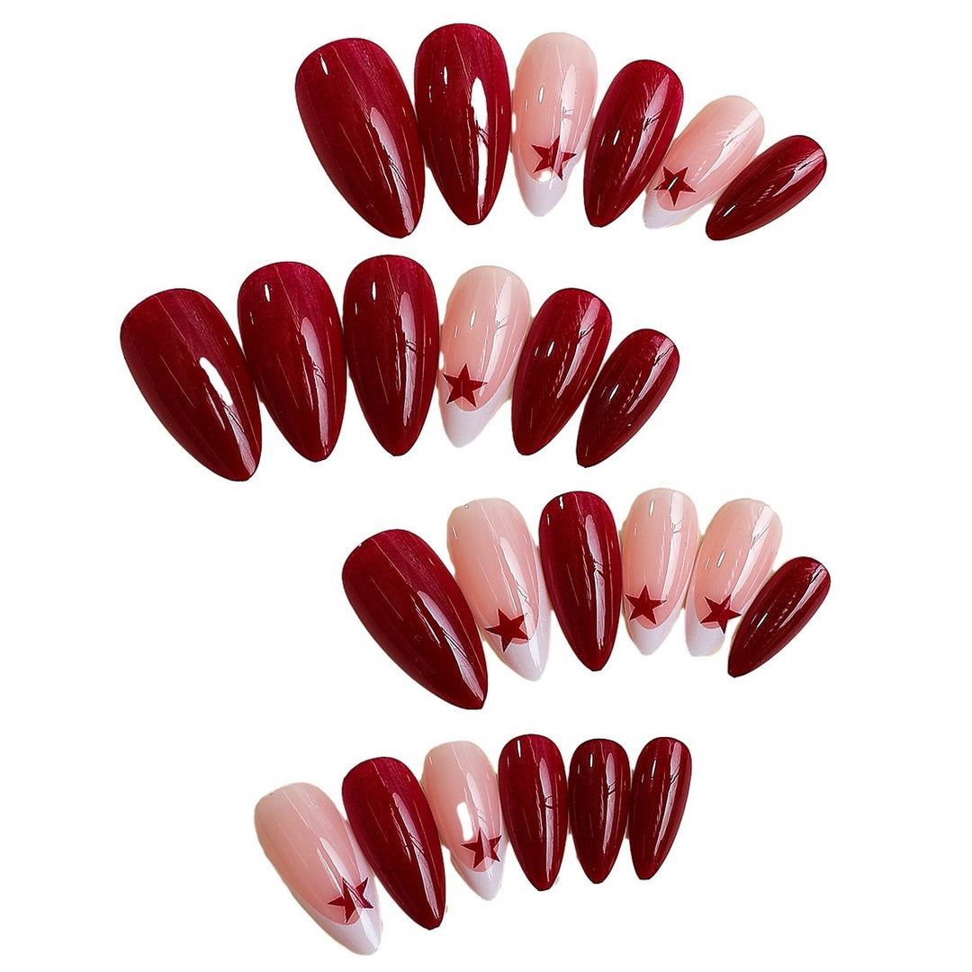 Artificial nails with star designs Stornfield