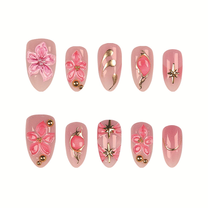 Decorative Floral Nail Art Set
