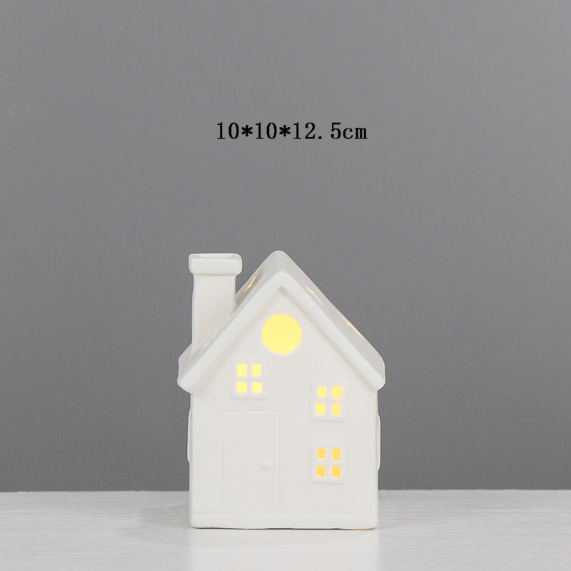 Ceramic House-Shaped Tea Light Holder Stornfeild