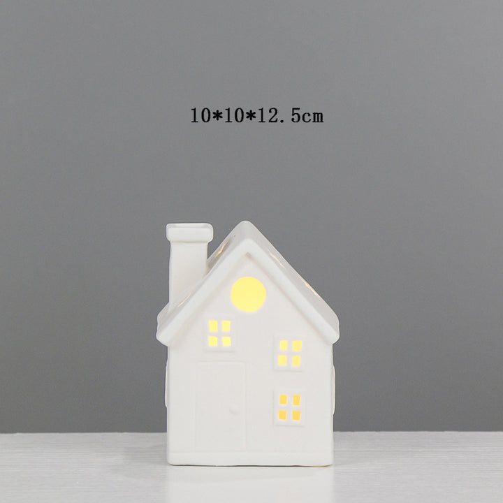 Ceramic House-Shaped Tea Light Holder Stornfeild