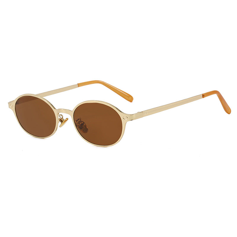 Women's round glasses with a delicate metal frame and comfortable nose pads Stornfield