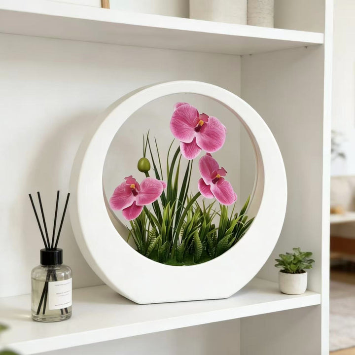 Elegant Orchid Decorative Centerpiece
