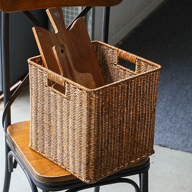 Handwoven Rustic Storage Cube Stornfield