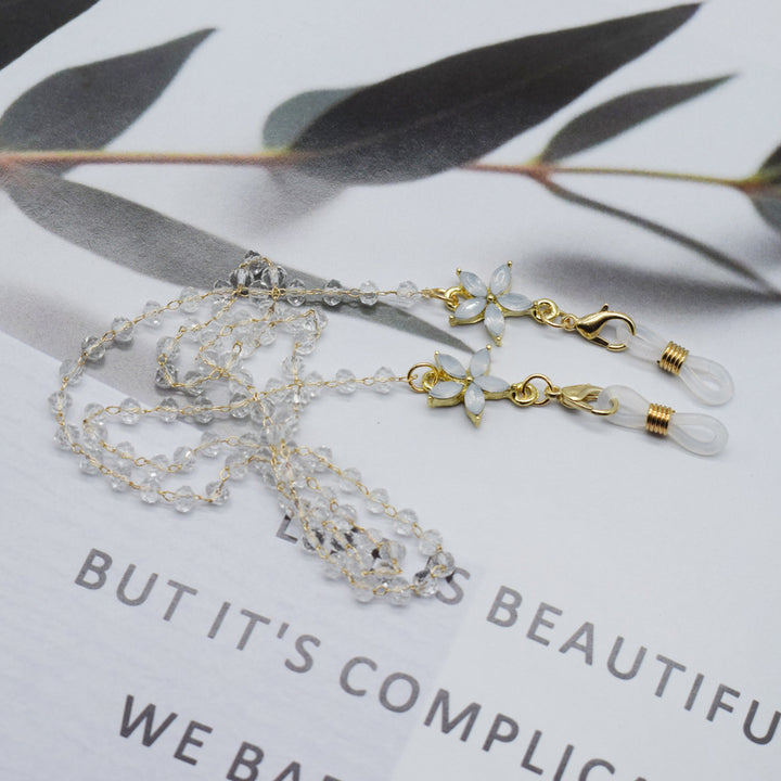 Elegant Floral-Accented Eyewear Chain Stornfield