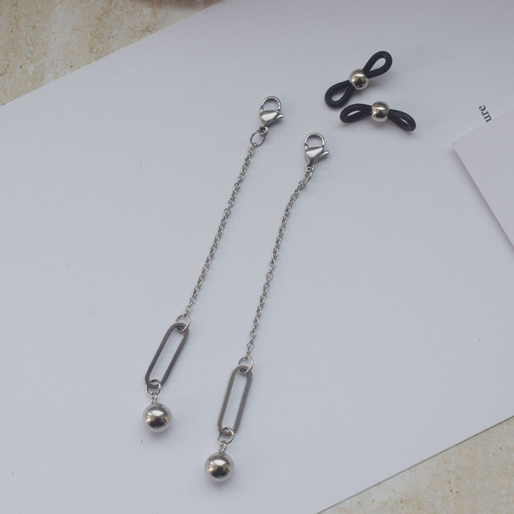 Contemporary Drop Earrings with Metallic Accents Stornfield